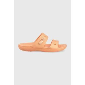 Šľapky Crocs CLASSIC 206761 dámske, oranžová farba