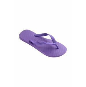 Žabky Havaianas Top dámske, fialová farba, na plochom podpätku, 4000029.5970