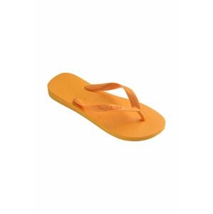 Žabky Havaianas Top dámske, oranžová farba, na plochom podpätku