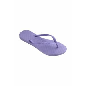 Žabky Havaianas Slim dámske, fialová farba, na plochom podpätku