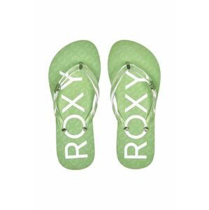 Detské žabky Roxy zelená farba