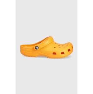 Šľapky Crocs oranžová farba