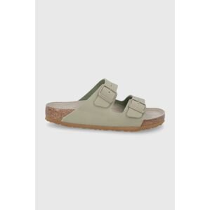 Šľapky Birkenstock Arizona pánske, zelená farba