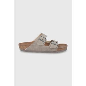 Šľapky Birkenstock Arizona pánske, šedá farba