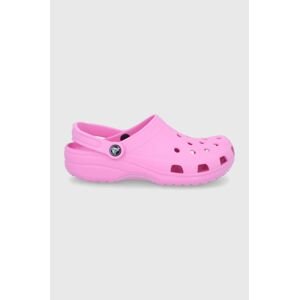 Šľapky Crocs Classic ružová farba, 10001