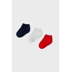 Detské ponožky Mayoral (3-pak) červená farba