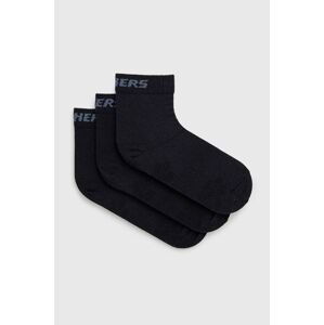 Detské ponožky Skechers (3-pak) tmavomodrá farba