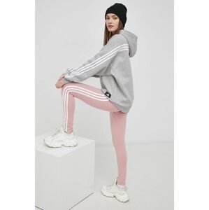 Legíny adidas HD1828 dámske, ružová farba, jednofarebné