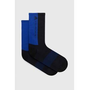 Ponožky adidas by Stella McCartney HG1211 dámske, tmavomodrá farba
