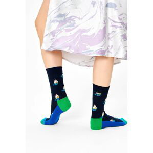 Ponožky Happy Socks dámske, tmavomodrá farba