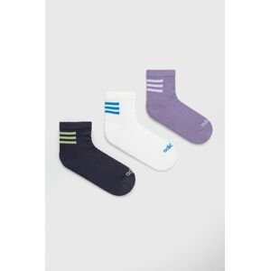 Ponožky adidas (3-pak) HD2213 dámske, fialová farba