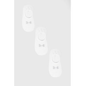Ponožky Under Armour (3-pak) 1370075 dámske, biela farba