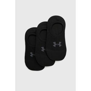 Ponožky Under Armour (3-pak) 1370075 dámske, čierna farba