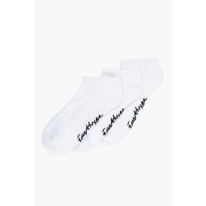 Ponožky Hype (3-pak) dámske, biela farba