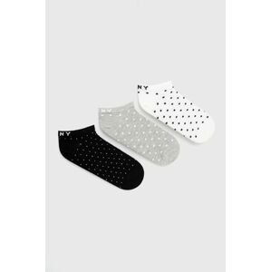 Ponožky Dkny (3-pak) dámske, čierna farba