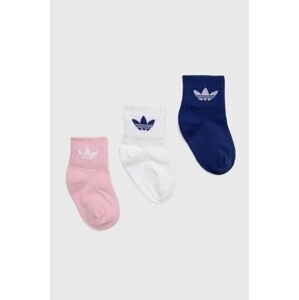 Detské ponožky adidas Originals HC9596 ružová farba