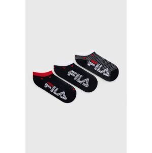 Detské ponožky Fila (3-pak) tmavomodrá farba