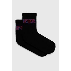 Ponožky Emporio Armani Underwear pánske, čierna farba