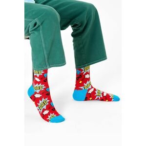 Ponožky Happy Socks pánske, červená farba