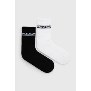 Ponožky Napapijri (2-pak) pánske, biela farba