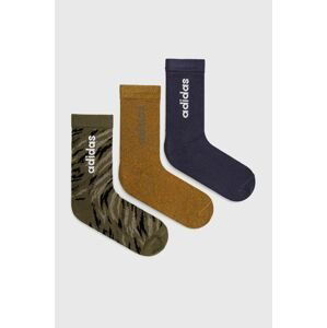 Ponožky adidas HD2218 pánske, zelená farba