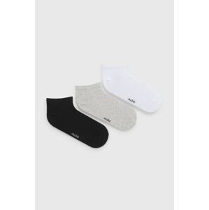 Ponožky Aldo Chavaes (3-pak) pánske, šedá farba