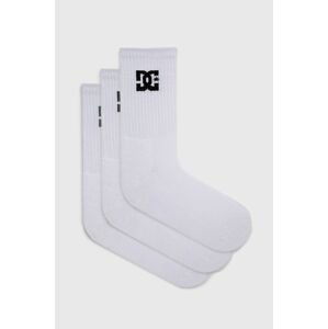Ponožky Dc pánske, biela farba