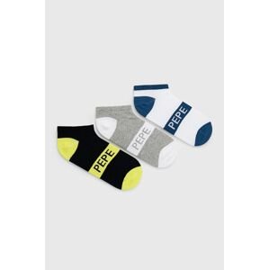 Ponožky Pepe Jeans Roundo (3-pak) pánske, šedá farba