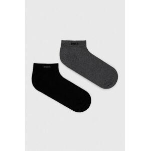 Ponožky BOSS pánske, šedá farba