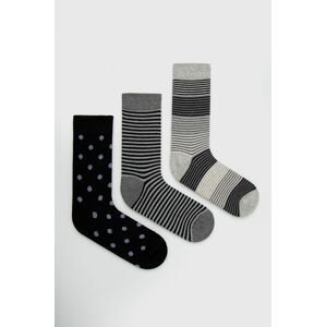 Ponožky Dkny pánske, šedá farba