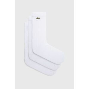 Ponožky Lacoste RA4182-8VM, pánske, biela farba