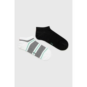 Ponožky Tommy Hilfiger (2-pak) pánske, čierna farba