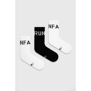 Ponožky Unfair Athletics (3-pak) pánske, čierna farba