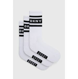 Ponožky Dkny pánske, biela farba