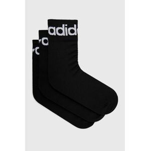 Ponožky adidas Originals (3-pack) H32386 H32386-BLK/WHT, čierna farba