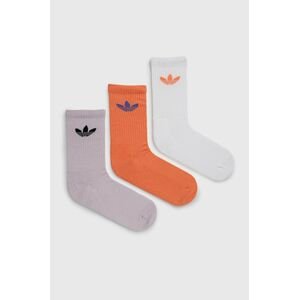 Ponožky adidas Originals HT5917-MAVE/SMCR, oranžová farba