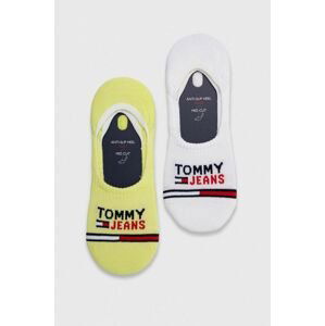 Ponožky Tommy Jeans zelená farba