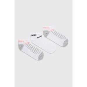 Ponožky Skechers (3-pak) biela farba