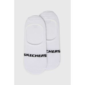 Ponožky Skechers (2-pak) biela farba