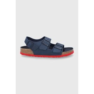 Detské sandále Birkenstock tmavomodrá farba