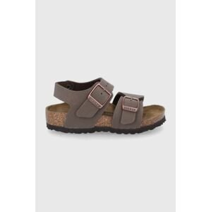 Detské sandále Birkenstock hnedá farba