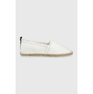 Espadrilky Armani Exchange biela farba,