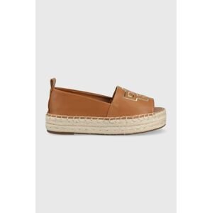 Espadrilky Dkny Maddy hnedá farba, na platforme