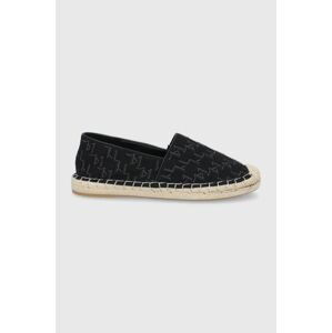 Espadrilky Karl Lagerfeld Kamini čierna farba,