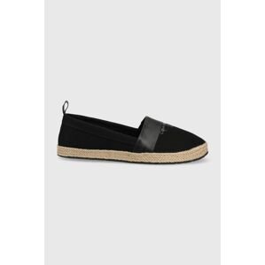 Espadrilky Calvin Klein Jeans čierna farba,