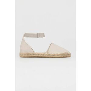 Espadrilky Calvin Klein Jeans béžová farba,