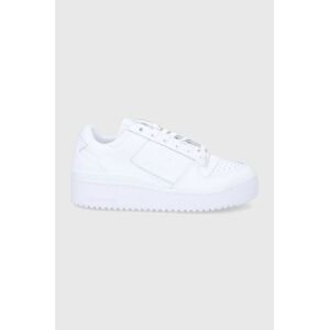 Kožená obuv adidas Originals FY9042-FTWWHT, biela farba,