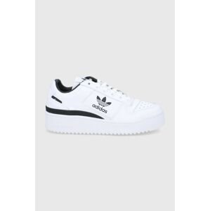 Kožená obuv adidas Originals Forum Bold GY5921-WHT/BLK, biela farba,