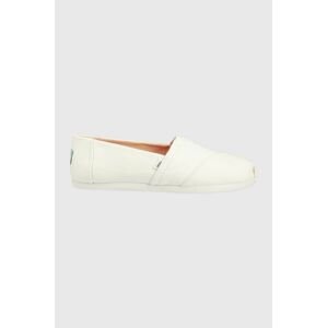 Espadrilky Toms Alpargata biela farba,