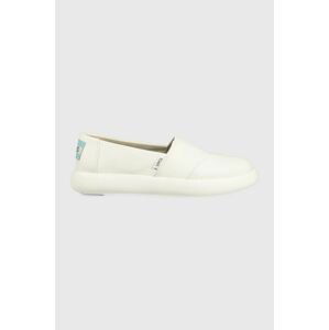 Espadrilky Toms Alpargata Mallow biela farba,